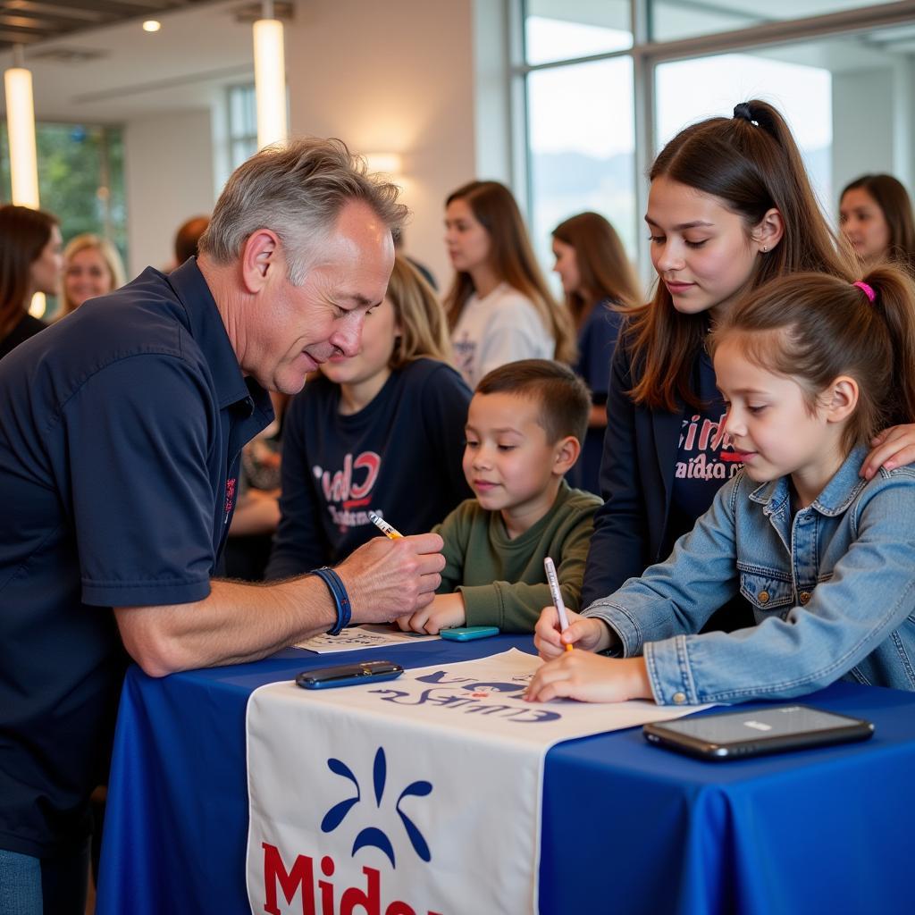 Haaland Meeting Young Fans with Midea