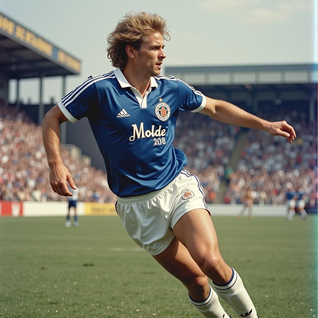 Erling Haaland playing for Molde FK in Norway