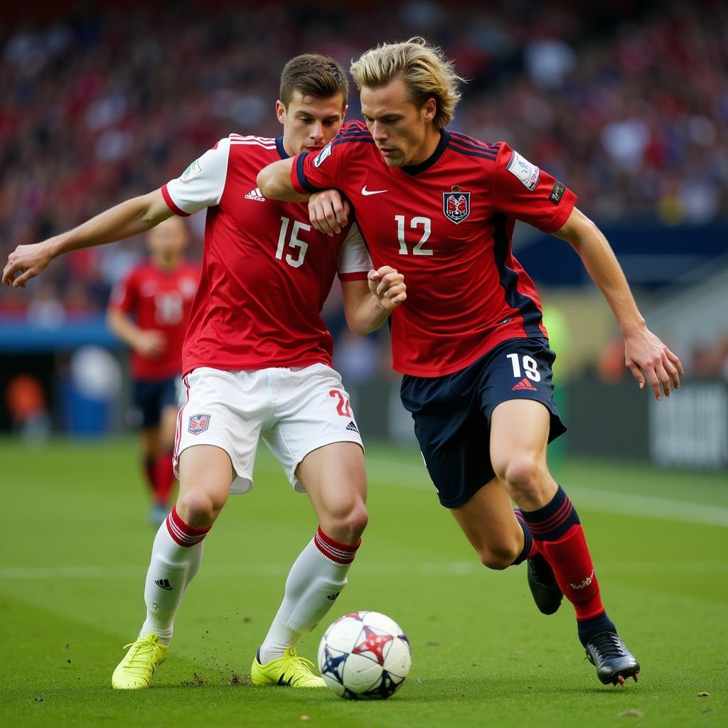 Haaland on the attack for Norway