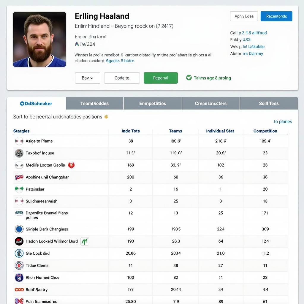 Haaland Oddschecker Analysis