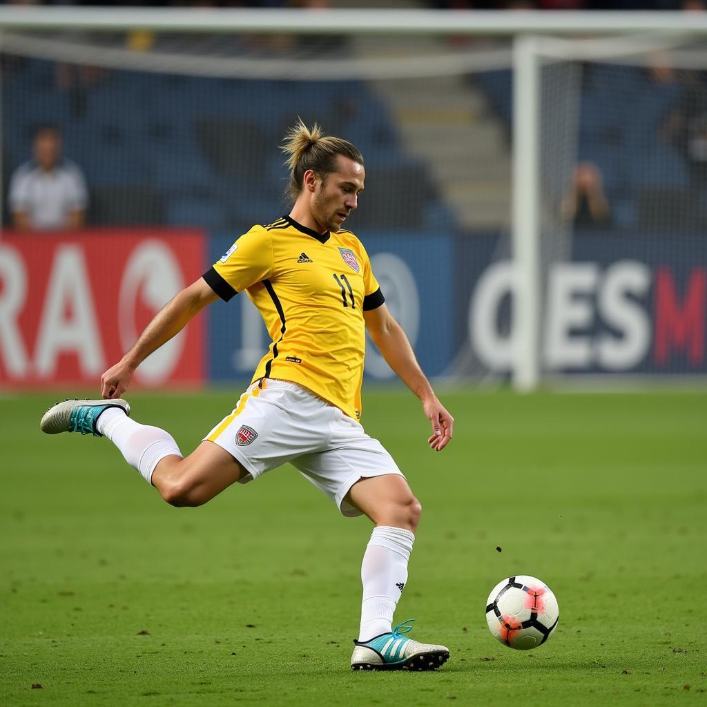 Haaland Penalty Kick Technique