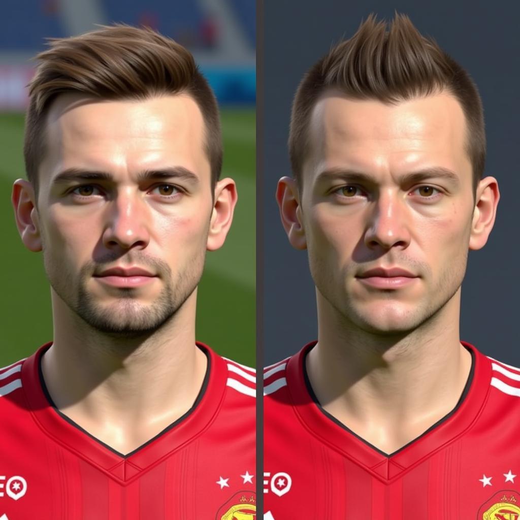 Haaland Face Comparison in PES 2017