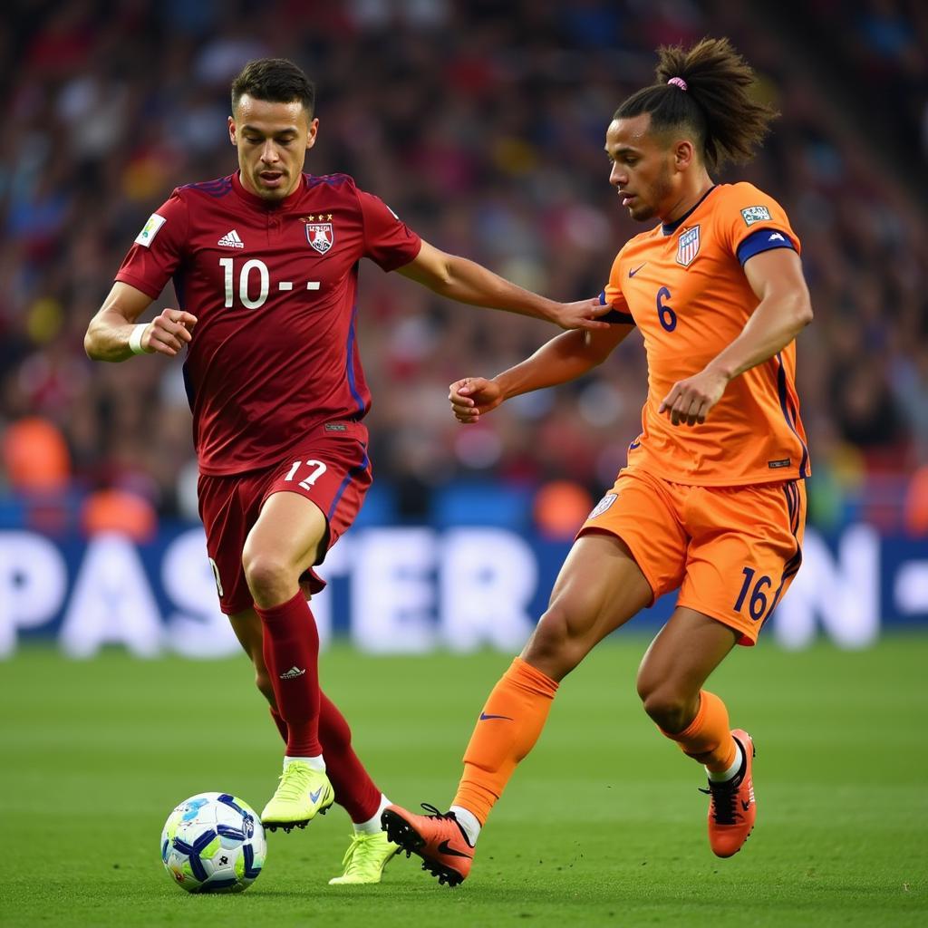 Haaland receiving a precise pass from Trent Alexander-Arnold during a build-up play.