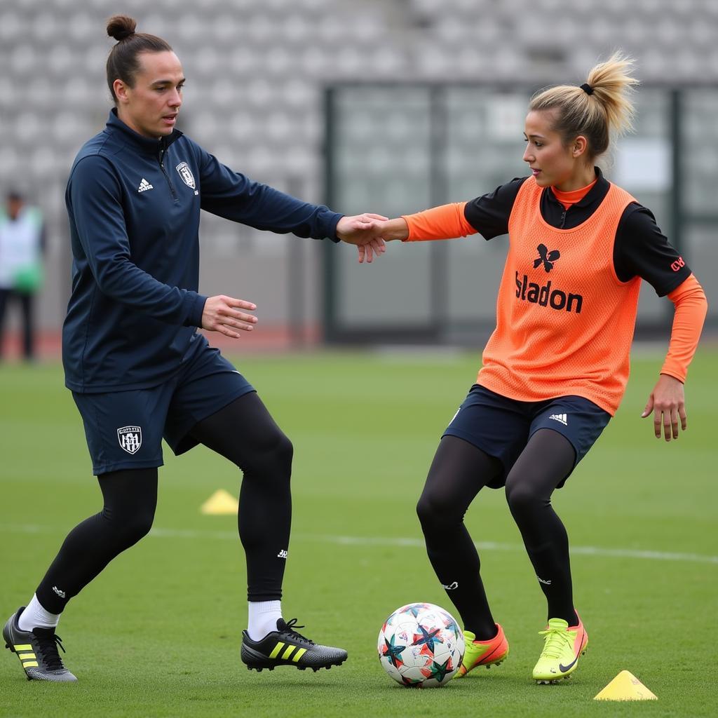 Haaland and Reyna in training