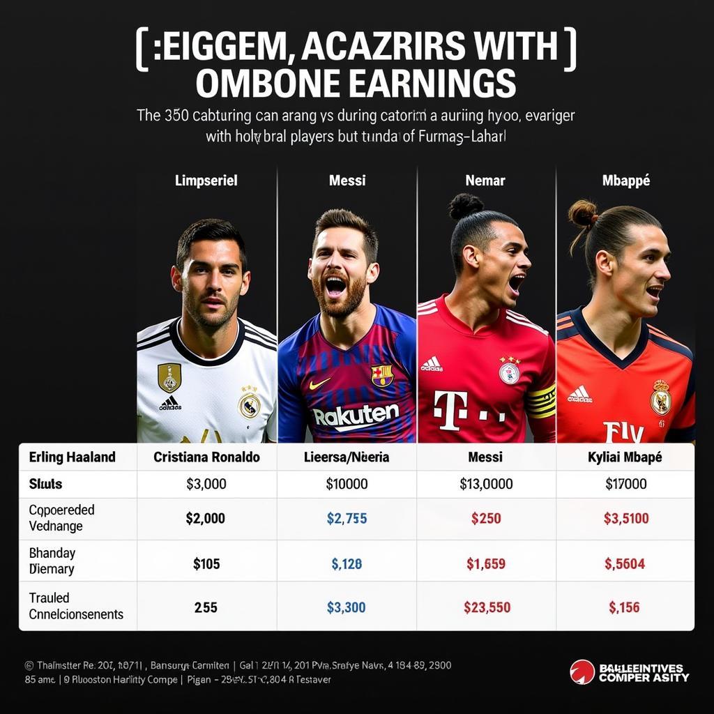 Comparing Haaland's salary with other top football players