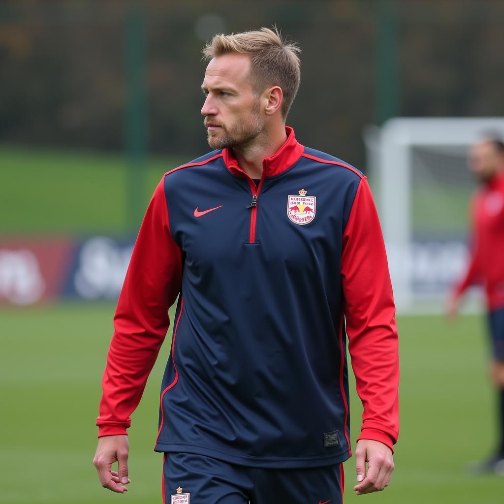 Haaland Training at Salzburg