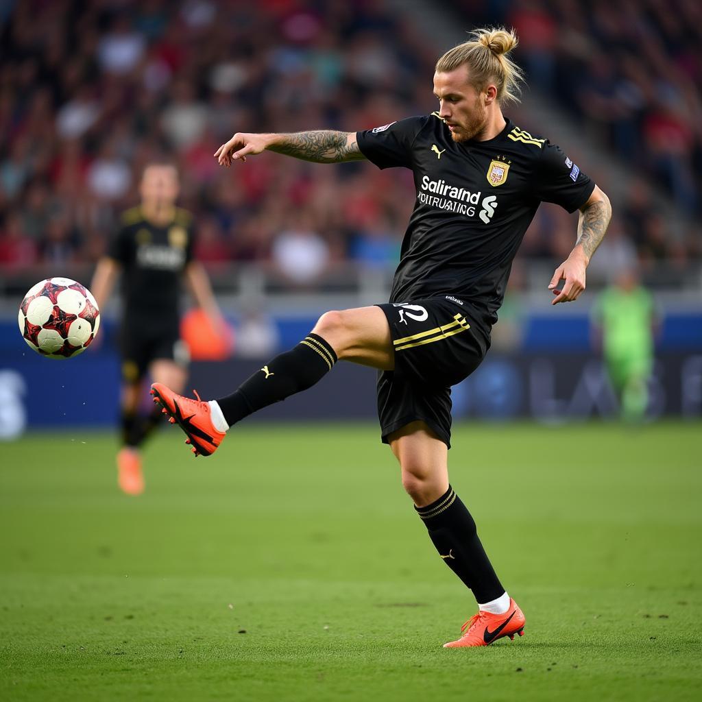 Erling Haaland scoring a goal while wearing his Puma Ultra football boots, demonstrating the power and precision the boots provide.