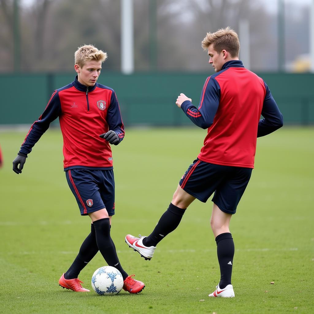 Haaland training with Solskjaer at Molde FK