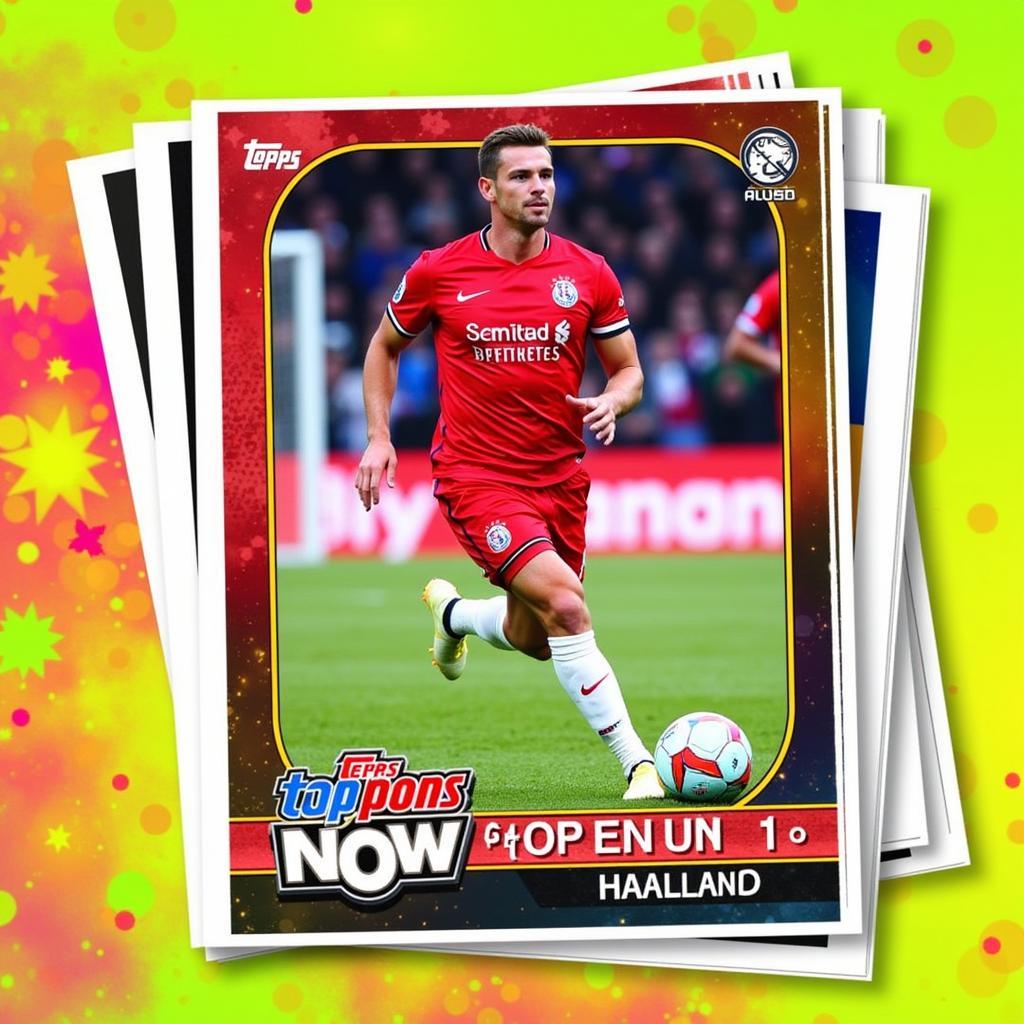 Erling Haaland Topps Now Card