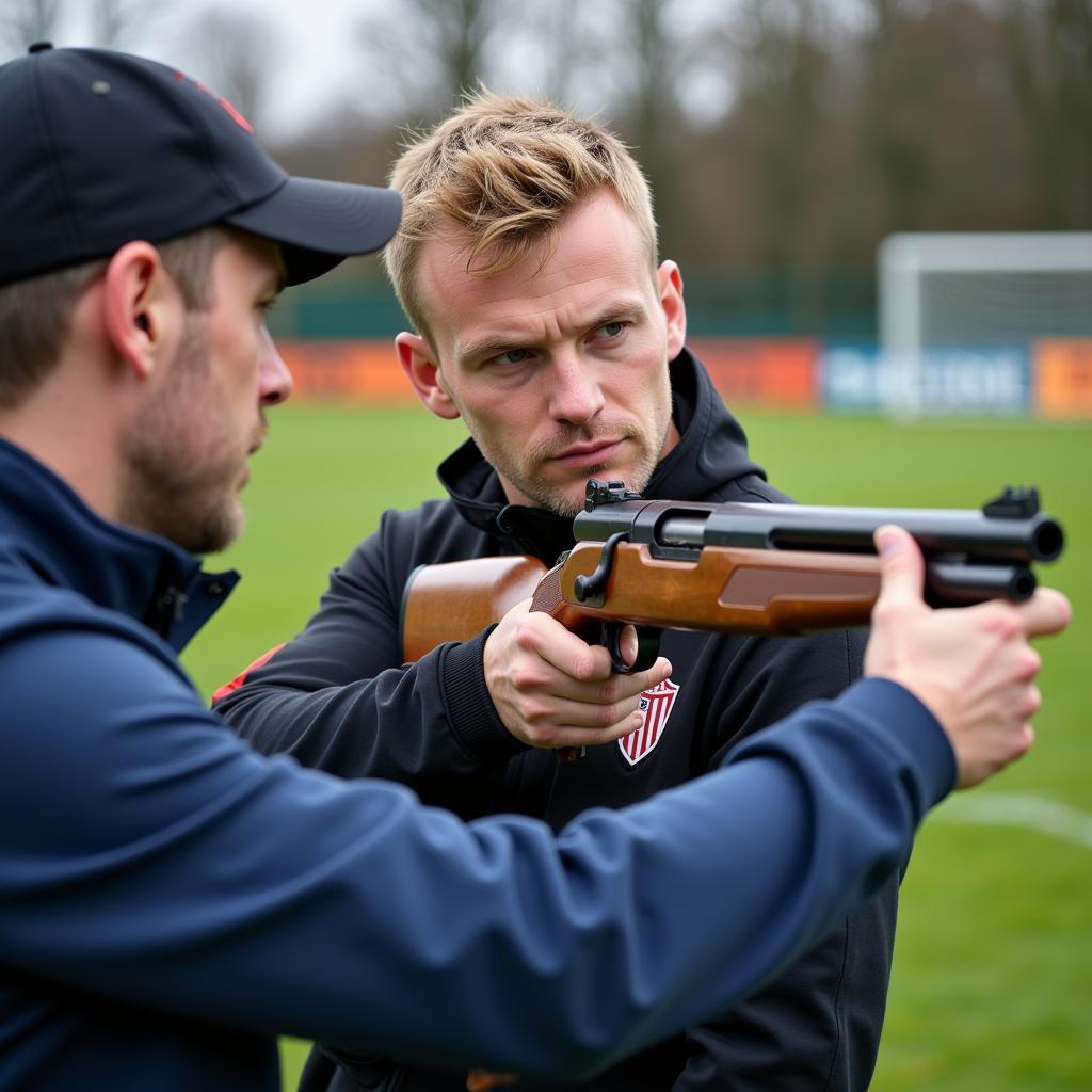 Erling Haaland training intensely