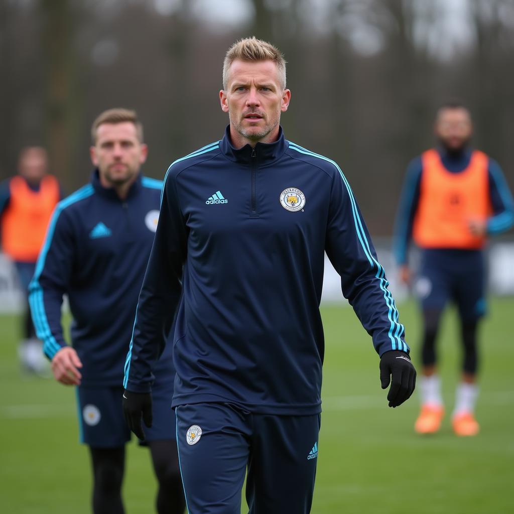 Haaland training ahead of the Leicester City match