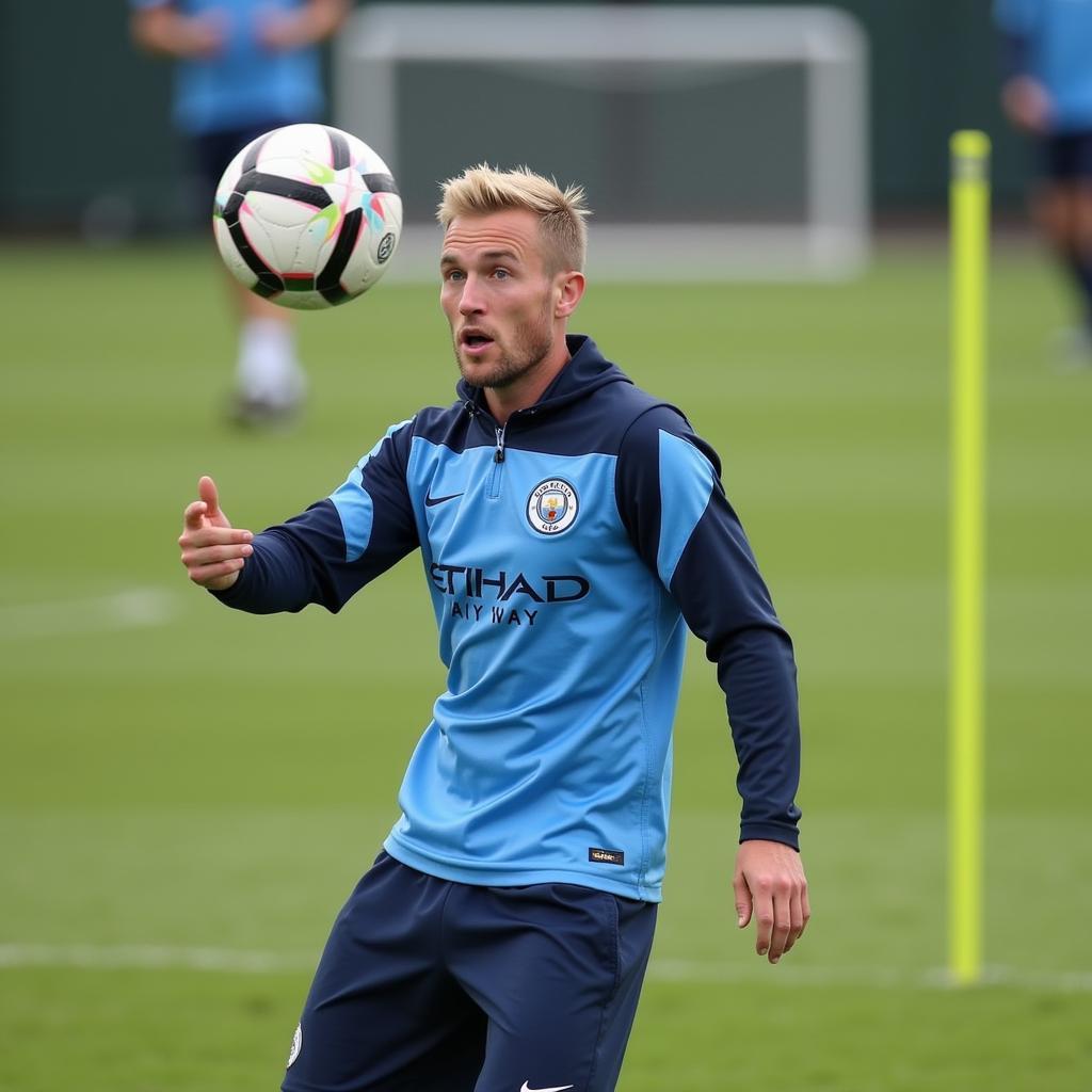 Haaland Training at Man City