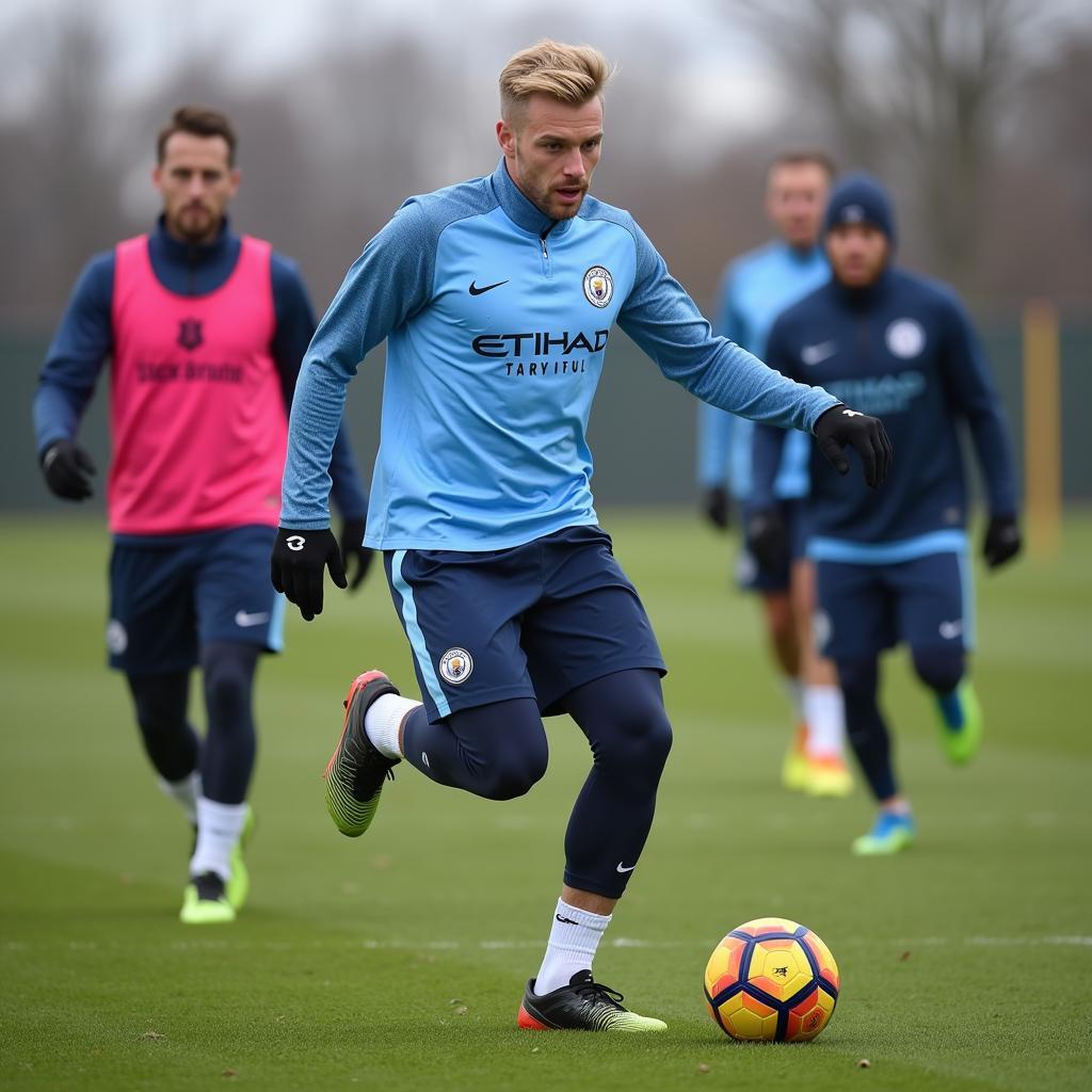 Erling Haaland Training with Manchester City