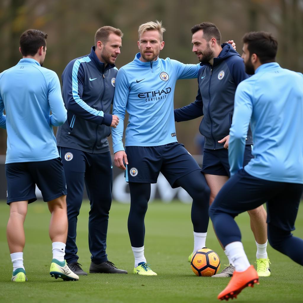 Haaland Training with Manchester City