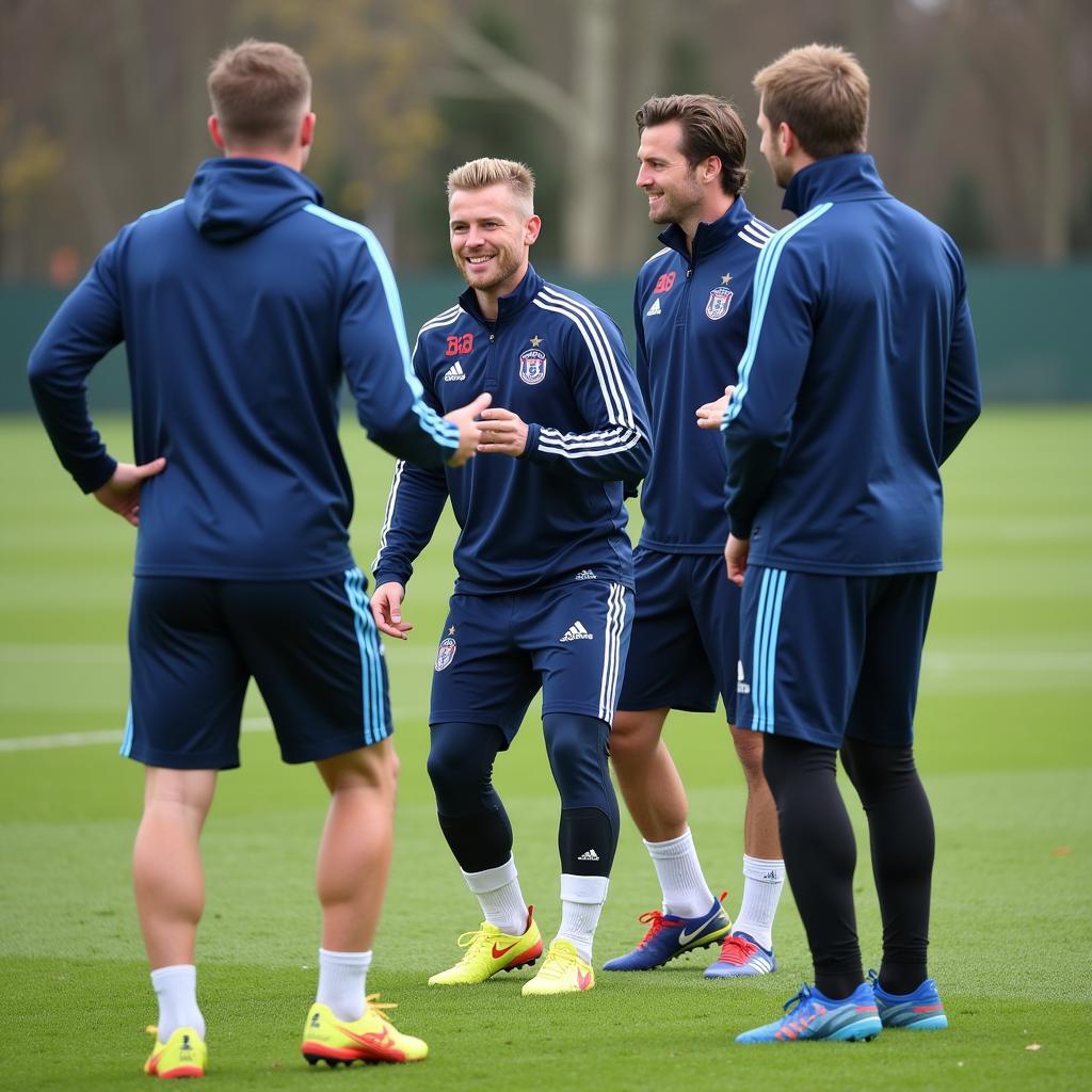 Erling Haaland training with his new team