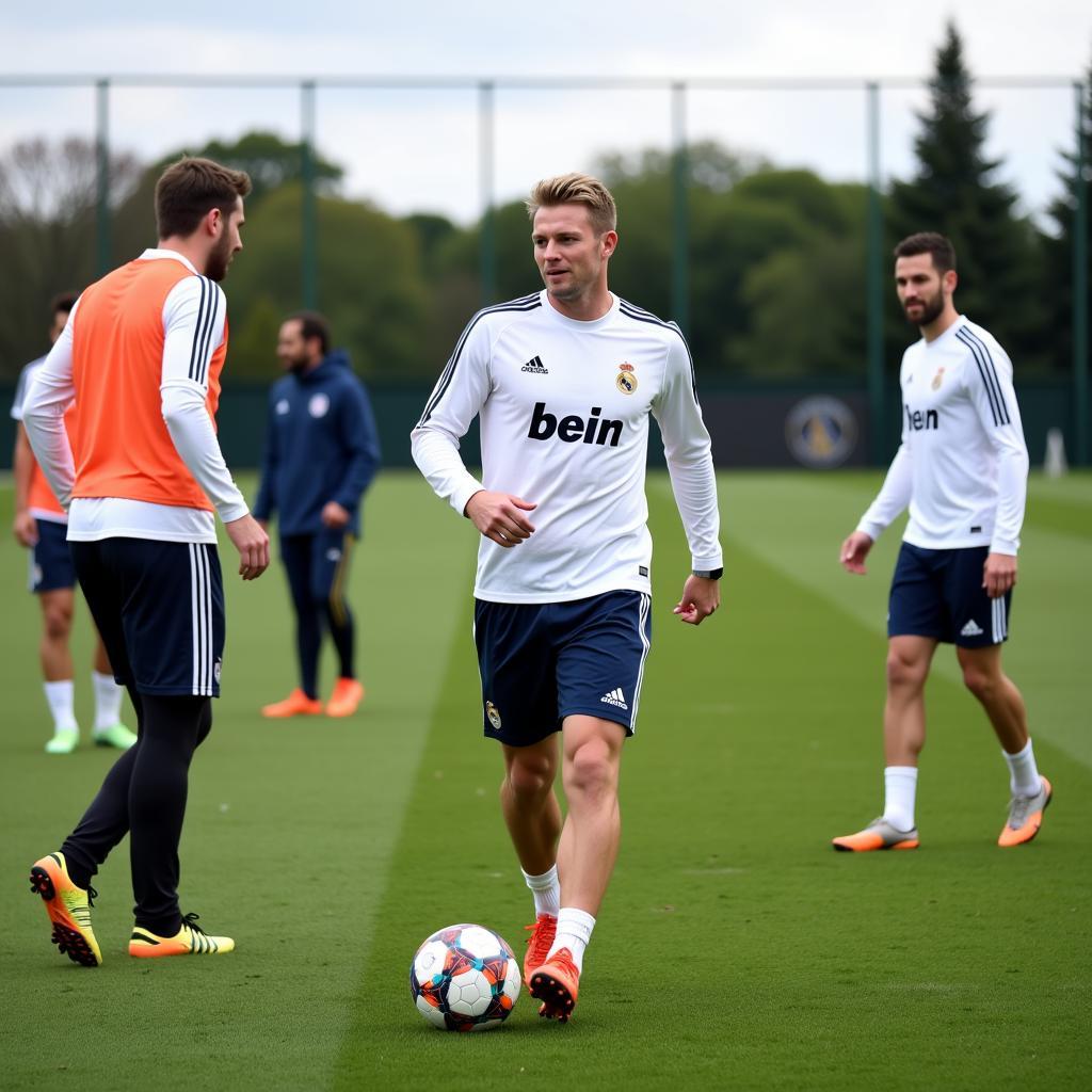 Haaland Training with Real Madrid