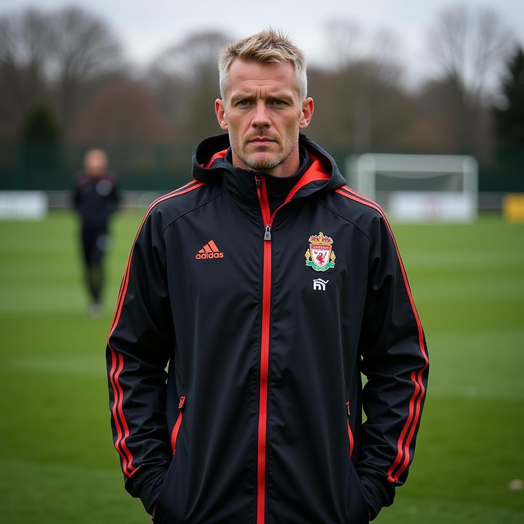 Haaland during a training session