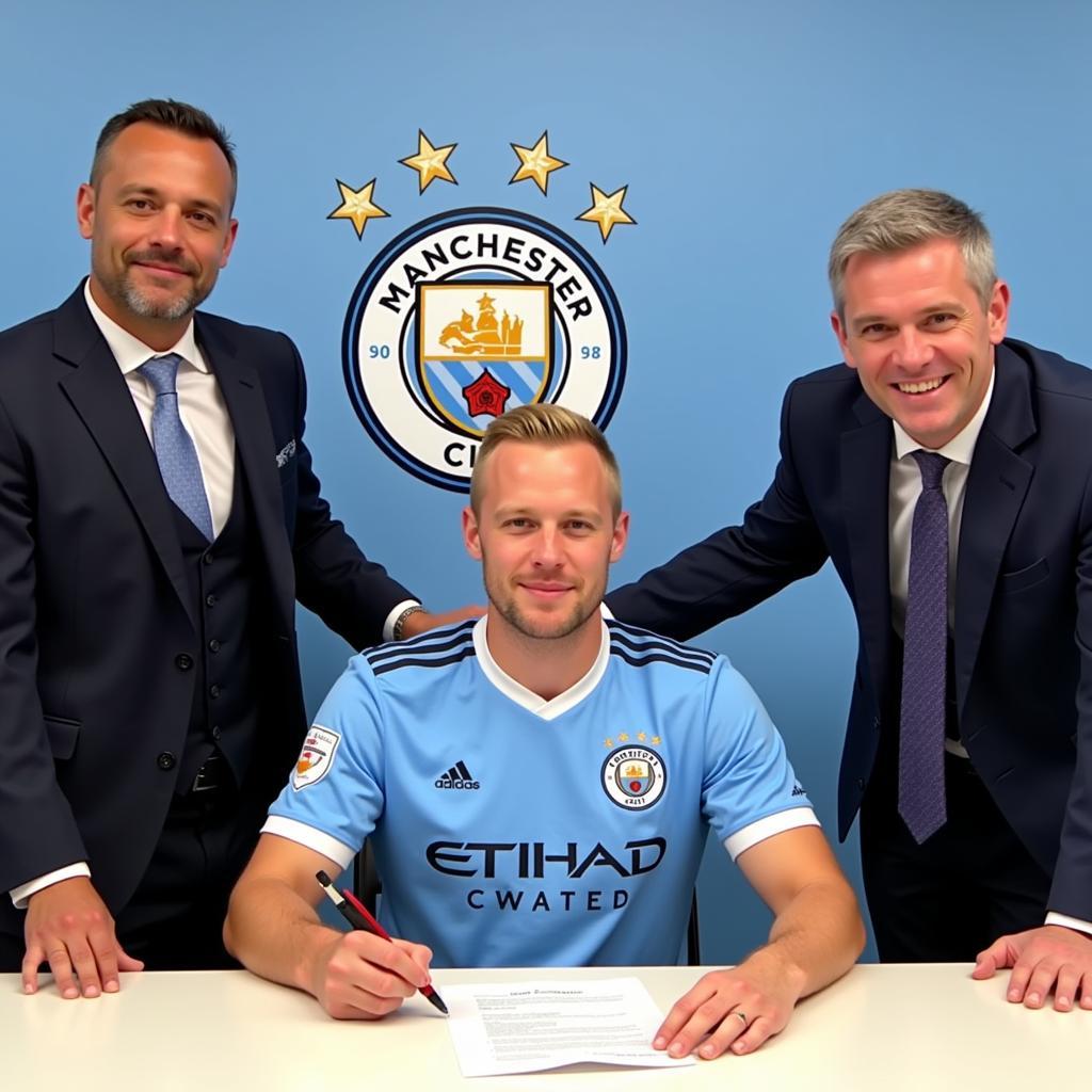 Erling Haaland joining Manchester City