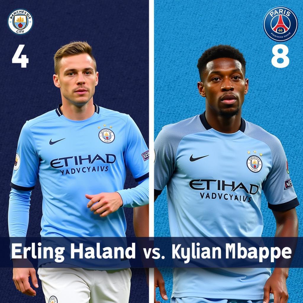 Haaland vs. Mbappe FC 24 Ratings