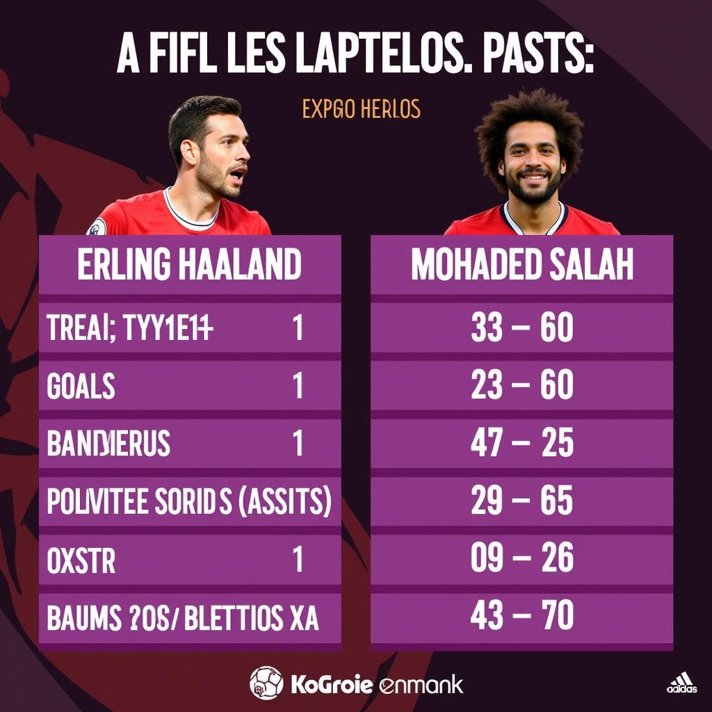 Haaland vs Salah Captaincy Comparison Graphic