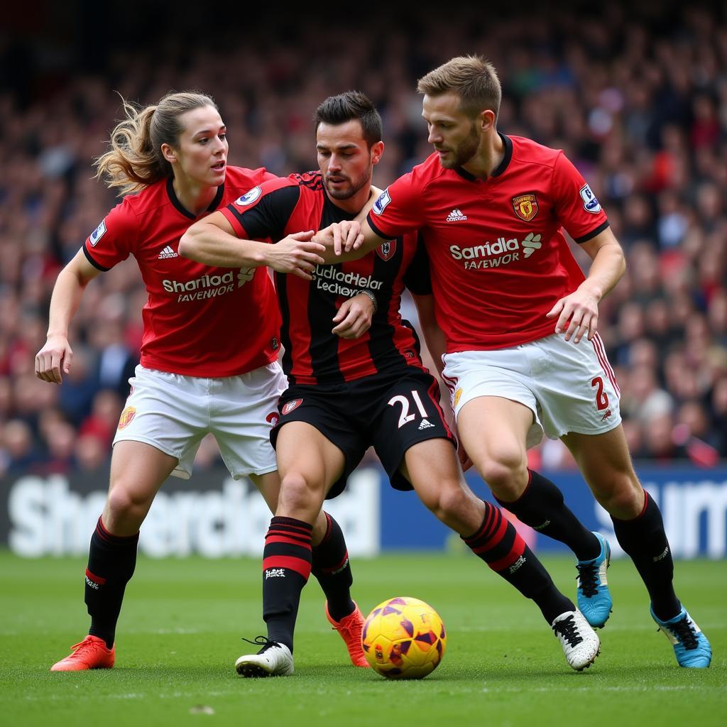 Haaland facing Sheffield United's defense