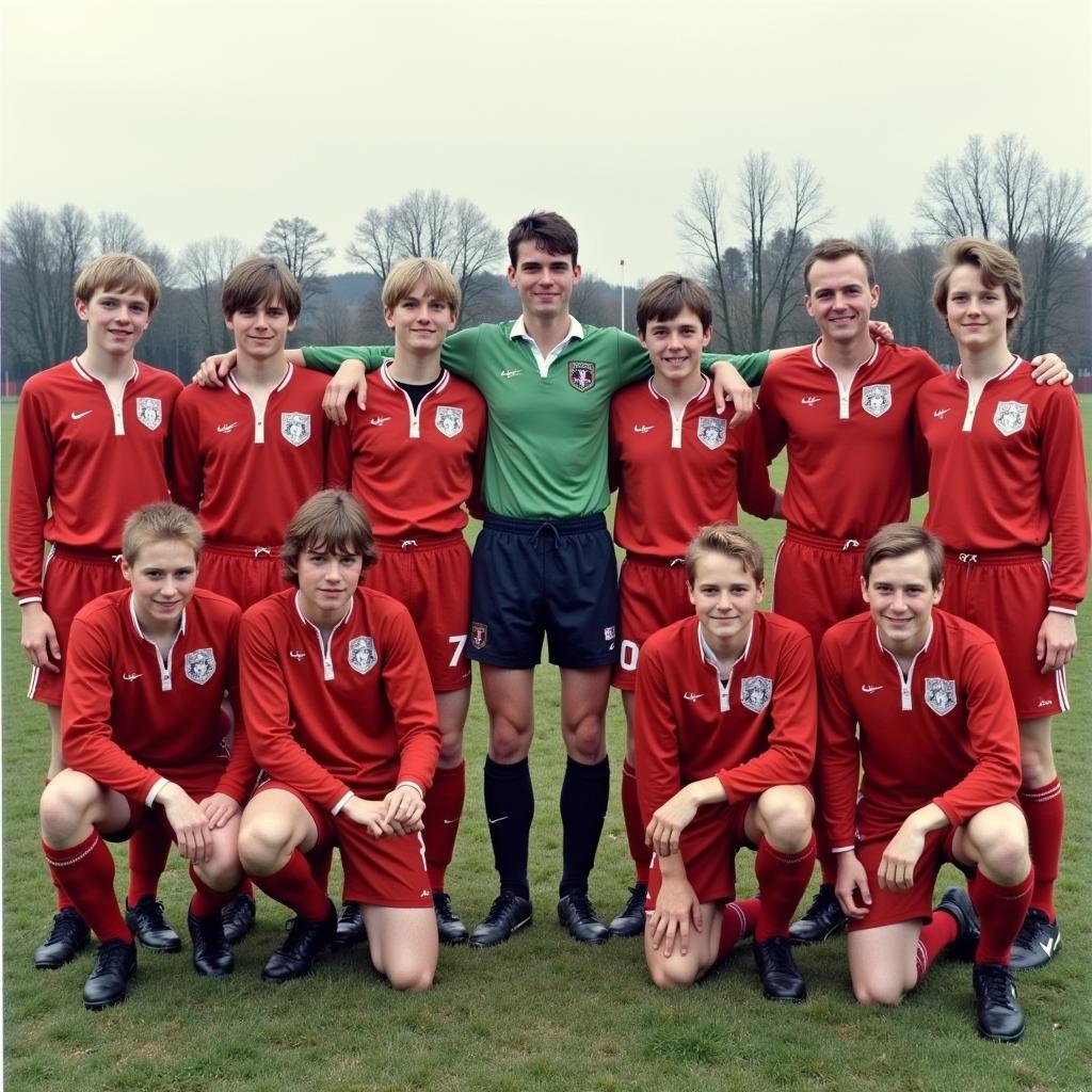 Haaland with Bryne FK Youth Team