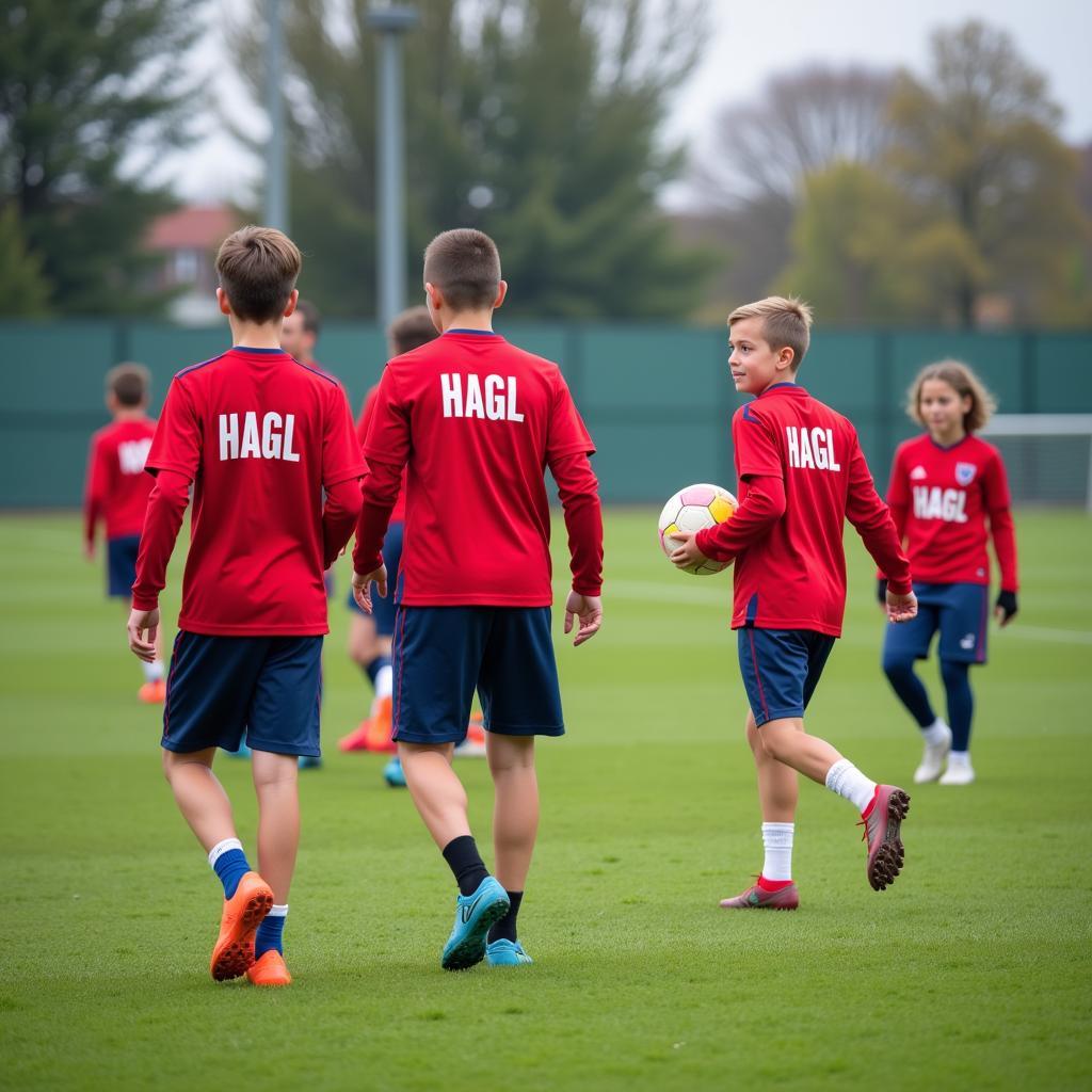 HAGL Academy players training diligently