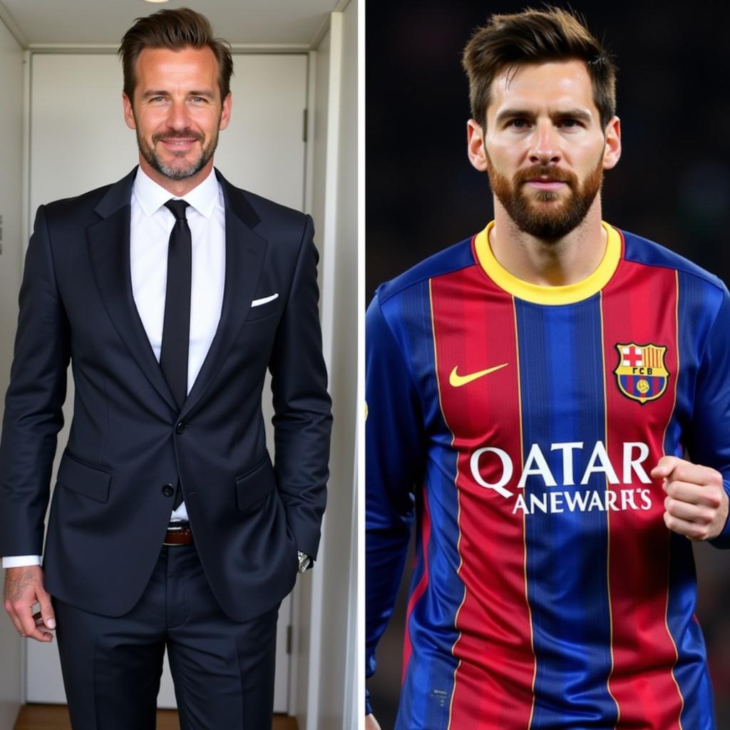 David Beckham and Lionel Messi: Style Icons