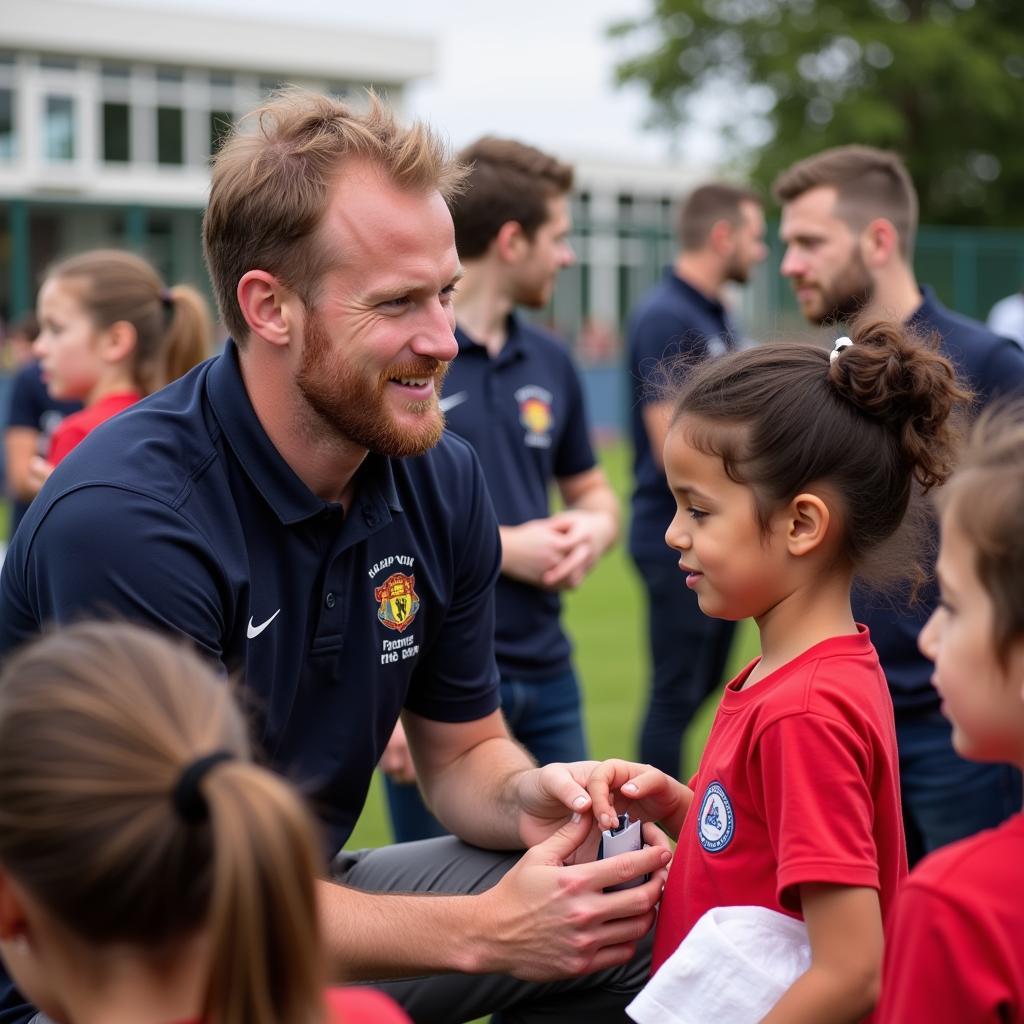 Harry Kane at a charity event