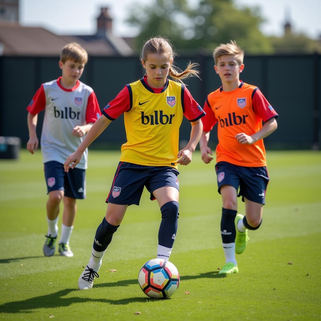 Hertha BSC Young Talents Showcasing Their Skills