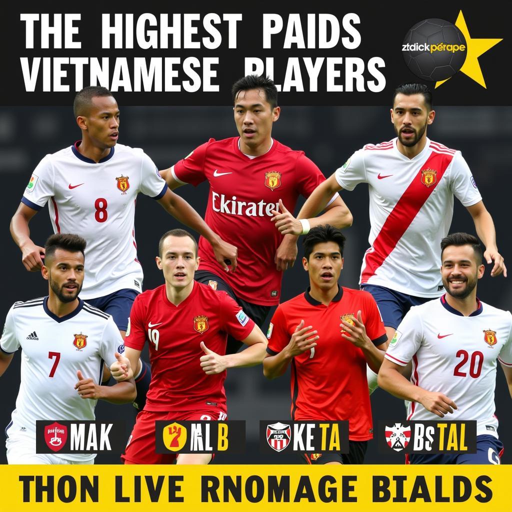 Top Vietnamese Football Stars by Salary