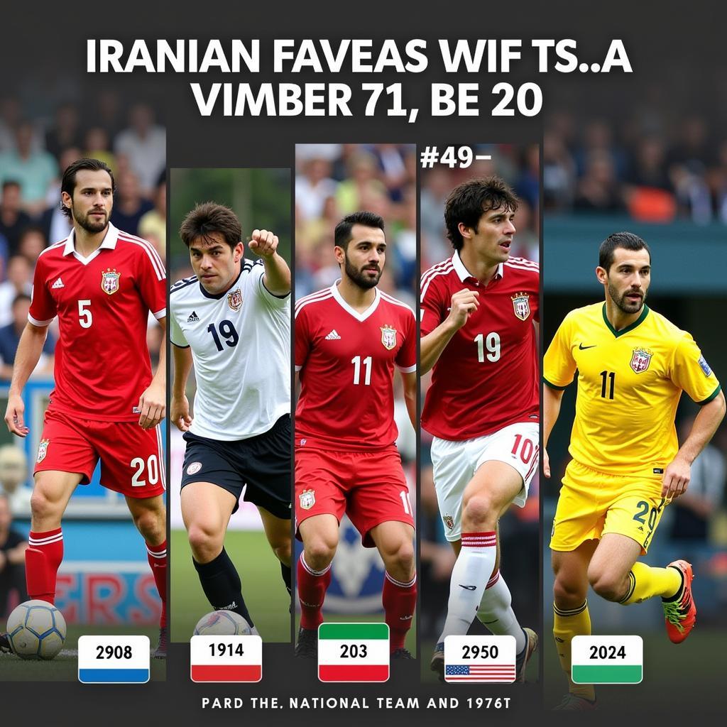 Historical Iranian Players Wearing Jersey Number 20