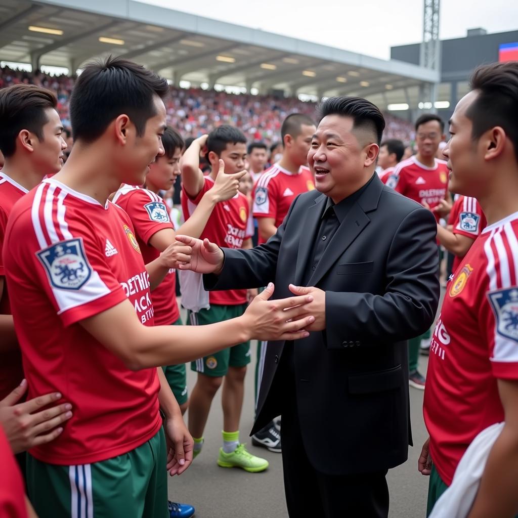 Kim Jong Kook Interacting with Football Fans