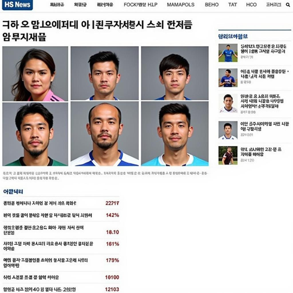 Korean Football News Website Player Valuation