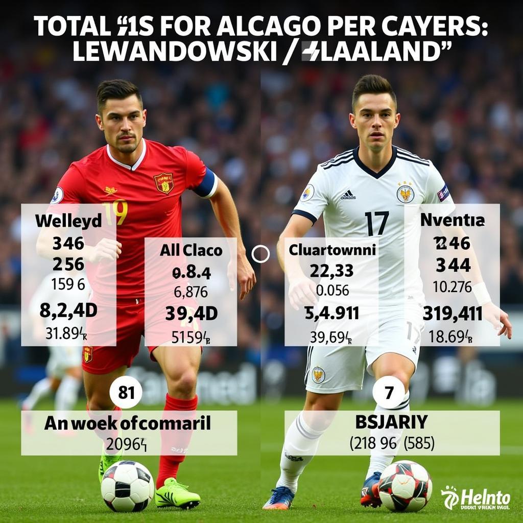 Lewandowski and Haaland Goals Comparison