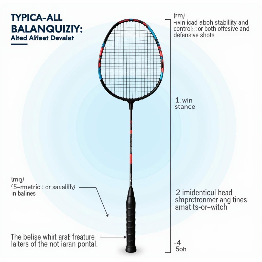 Lining All-Around Racket Balance Point Illustration