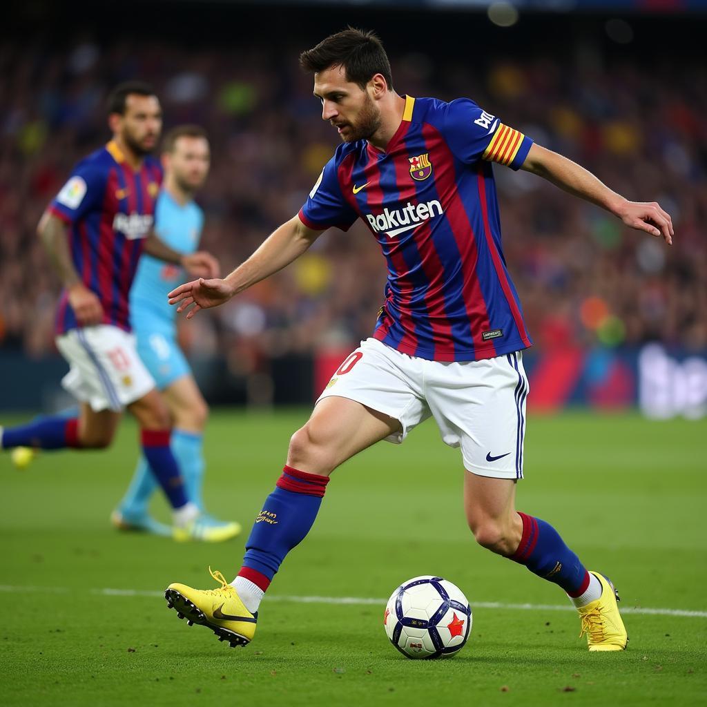 Lionel Messi's exceptional passing ability