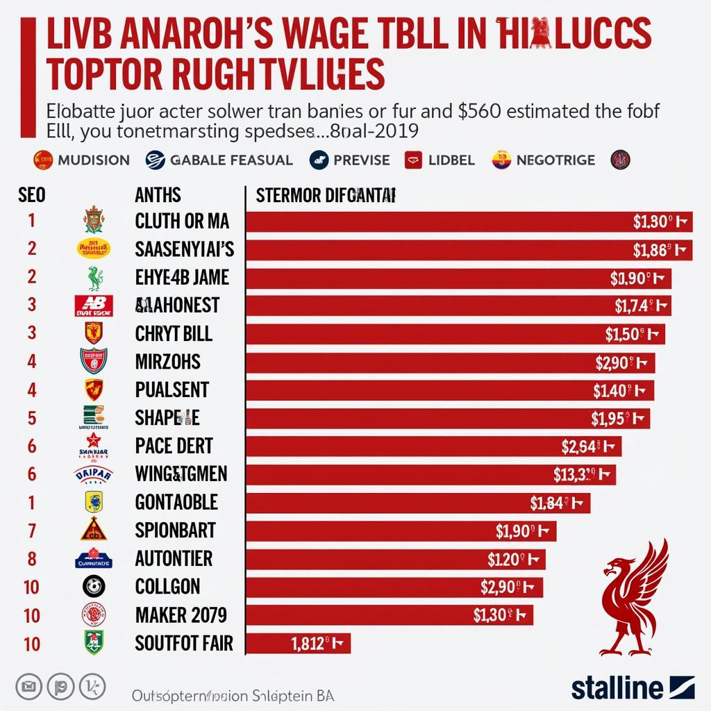 Liverpool Wage Bill Comparison 2019