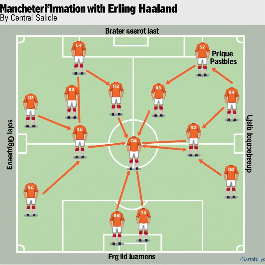 Man Utd's potential formation with Haaland