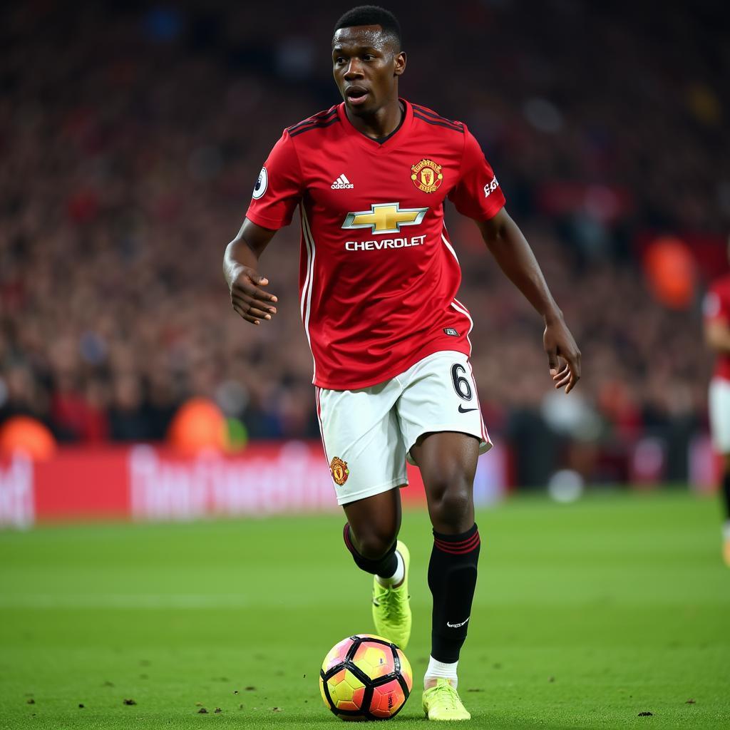 Manchester United midfielder Paul Pogba from the 2018 season