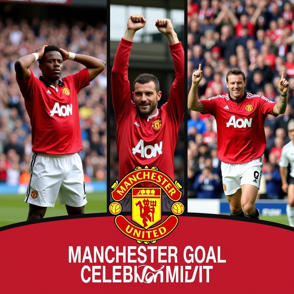 Classic Manchester United Player Celebrations