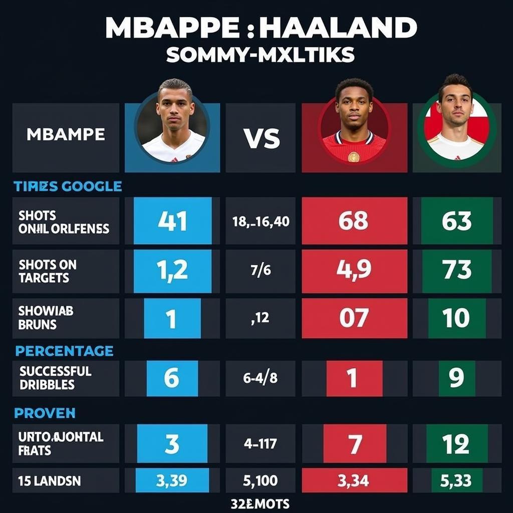 Key Metrics Comparison: Mbappe vs Haaland