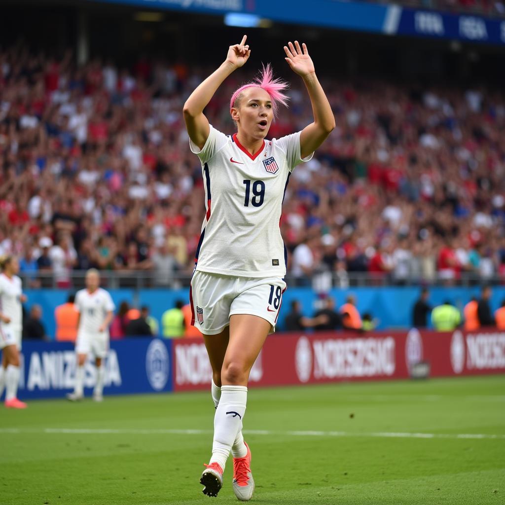 Megan Rapinoe at the 2019 FIFA Women's World Cup