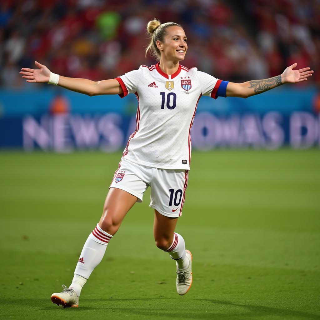 Megan Rapinoe's iconic celebration