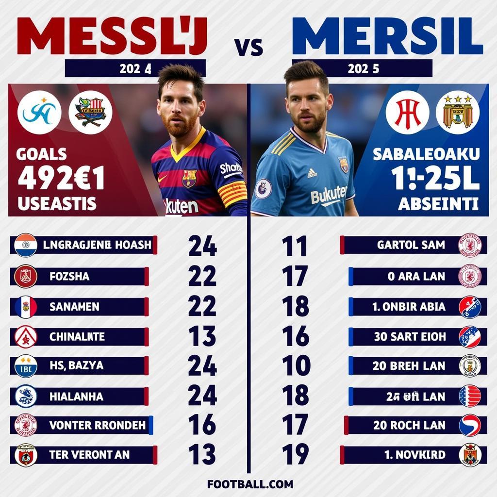 Messi and Haaland Comparison 2022-23 Season