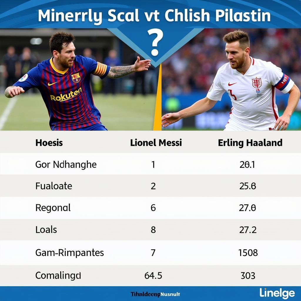 Messi and Haaland Goals Comparison 2023