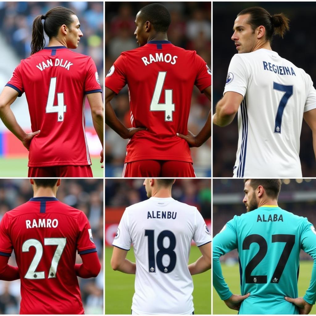 Modern Defender Shirt Numbers in Football