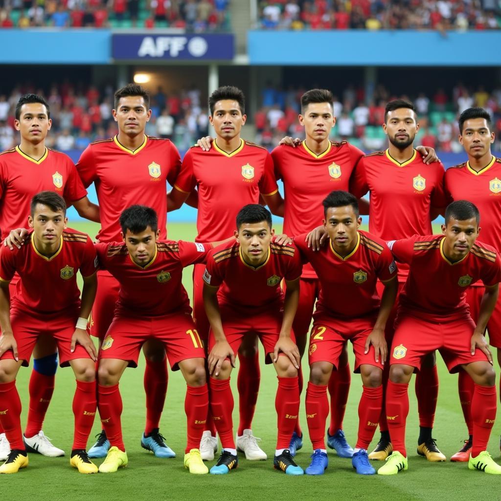 Myanmar National Team Photo at AFF Cup 2016