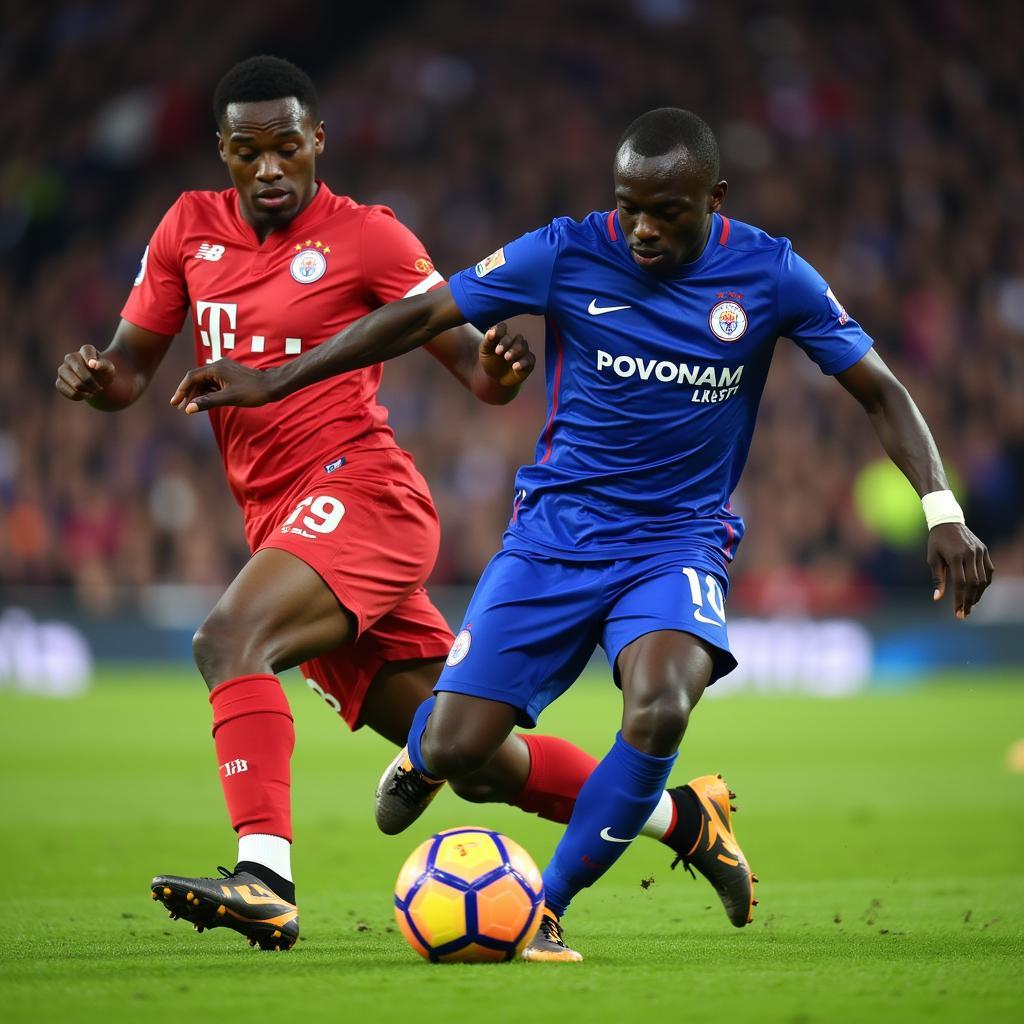 N'Golo Kanté winning a tackle