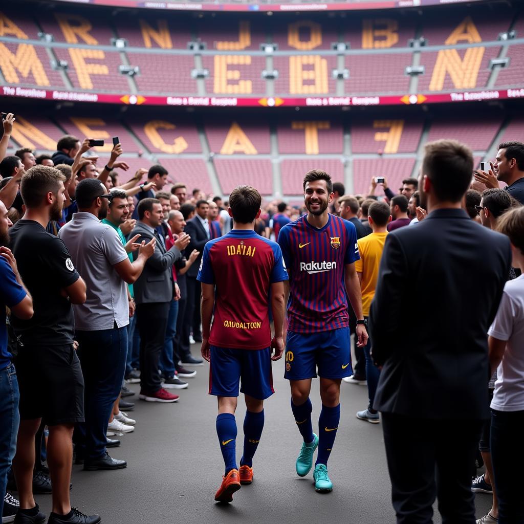 New Barca Player Arrivals at Camp Nou